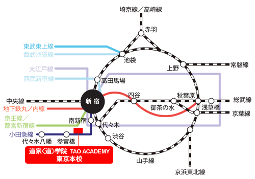 東京道学院　地図