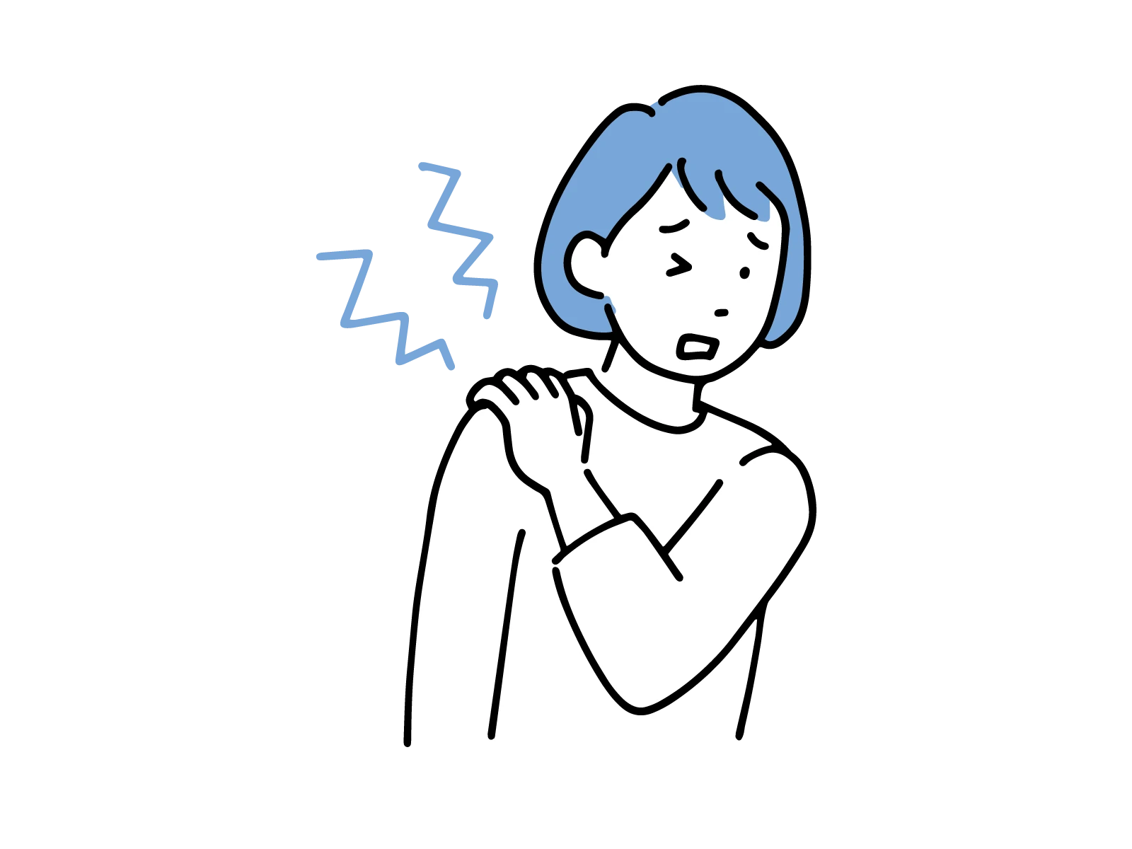 季節の変わり目に調子を崩しやすい様子のアイコン