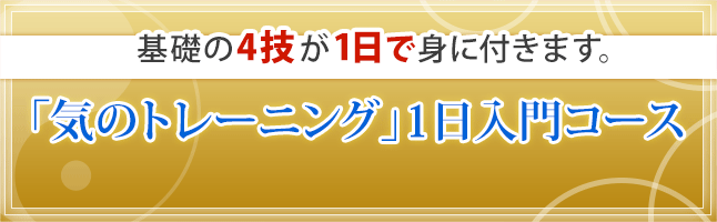 「気のトレーニング」1日入門コース