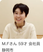 M.Fさん 59才 会社員 静岡県